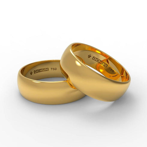Uzziel Ékto - Anillos De Matrimonio Oro 18K - Ochun Joyeros - Ochun Joyeros